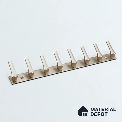 Ottr Zinc Aluminium Hook HA 00377 L Stainless Steel Finish - 8 Hook | 2 Years Warranty