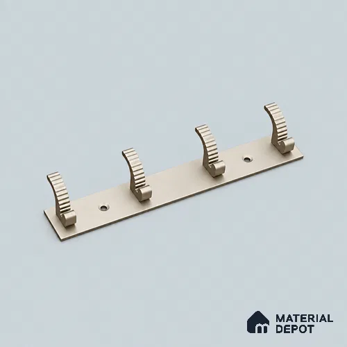 Ottr Zinc Aluminium Hook HA 00378 D Stainless Steel Finish - 4 Hook | 2 Years Warranty