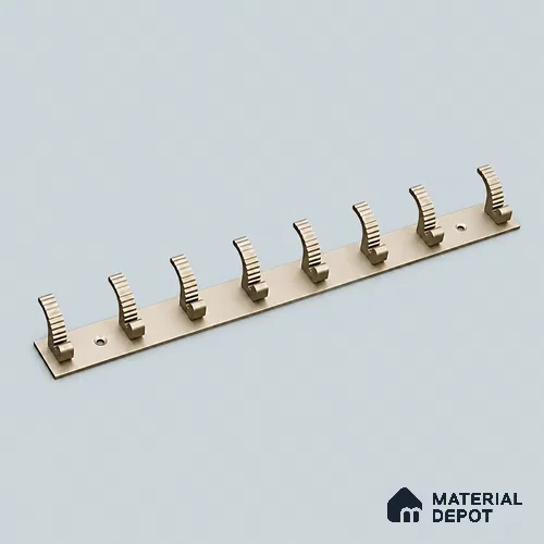 Ottr Zinc Aluminium Hook HA 00378 F Stainless Steel Finish - 8 Hook | 2 Years Warranty