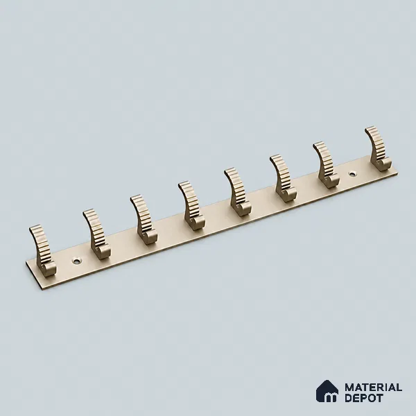 Ottr Zinc Aluminium Hook HA 00378 F Stainless Steel Finish - 8 Hook | 2 Years Warranty