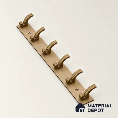 Ottr Zinc Aluminium Hook HA 00378 K Champagne Finish - 6 Hook | 2 Years Warranty