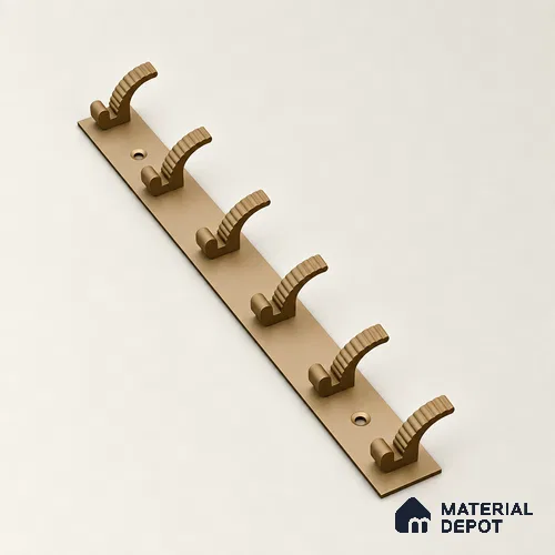 Ottr Zinc Aluminium Hook HA 00378 K Champagne Finish - 6 Hook | 2 Years Warranty
