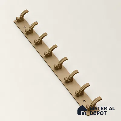 Ottr Zinc Aluminium Hook HA 00378 L Champagne Finish - 8 Hook | 2 Years Warranty