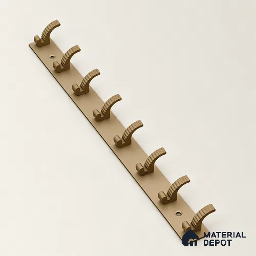 Ottr Zinc Aluminium Hook HA 00378 L Champagne Finish - 8 Hook | 2 Years Warranty
