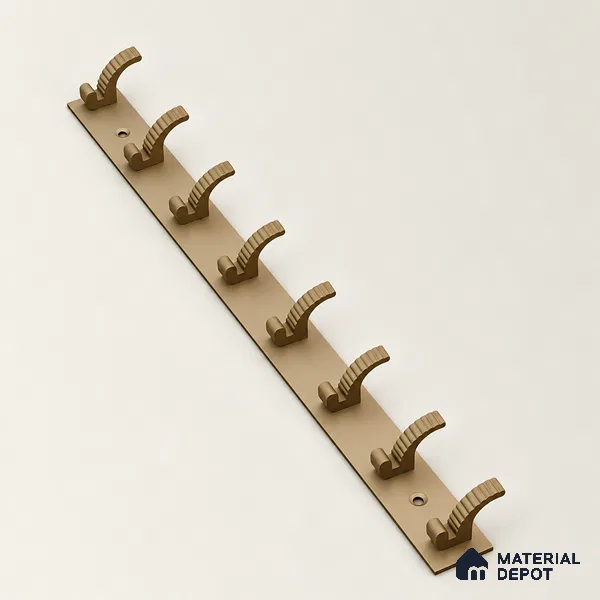 Ottr Zinc Aluminium Hook HA 00378 L Champagne Finish - 8 Hook | 2 Years Warranty