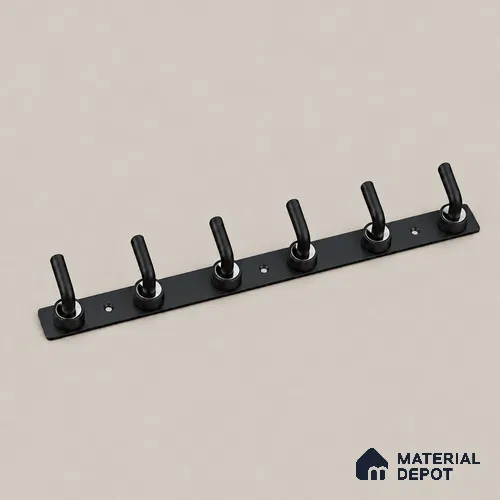 Ottr Zinc Aluminium Hook HA 00379 B Black Dual Tone Finish - 6 Hook | 2 Years Warranty