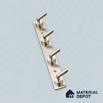Ottr Zinc Aluminium Hook HA 00379 D Stainless Steel Chrome Finish - 4 Hook | 2 Years Warranty