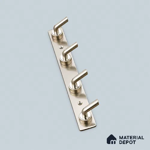 Ottr Zinc Aluminium Hook HA 00379 D Stainless Steel Chrome Finish - 4 Hook | 2 Years Warranty
