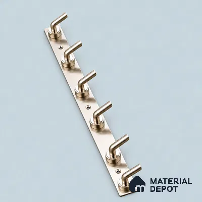 Ottr Zinc Aluminium Hook HA 00379 E Stainless Steel Chrome Finish - 6 Hook | 2 Years Warranty