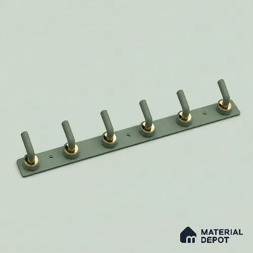 Ottr Zinc Aluminium Hook HA 00379 K Green Gold Finish - 6 Hook | 2 Years Warranty
