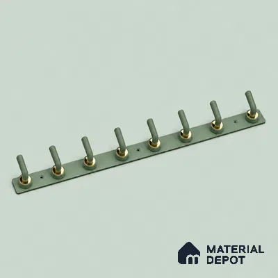 Ottr Zinc Aluminium Hook HA 00379 L Green Gold Finish - 8 Hook | 2 Years Warranty