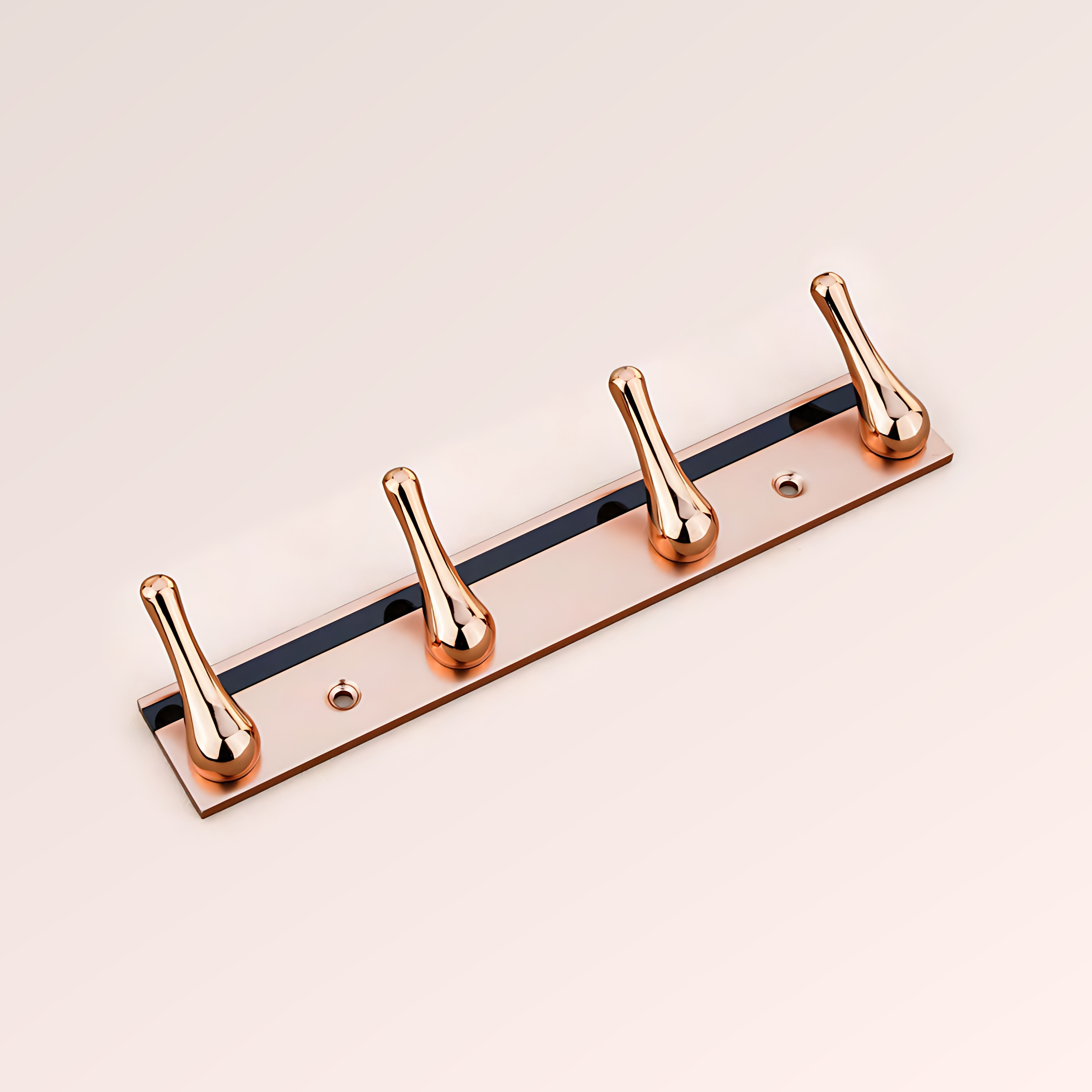 Ottr Zinc Aluminium Hook HA 00385 G Rose Gold Finish - 4 Hook | 2 Years Warranty