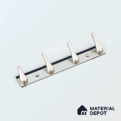 Ottr Zinc Aluminium Hook HA 00385 Stainless Steel Finish - 4 Hook | 2 Years Warranty