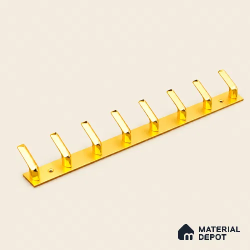 Ottr Zinc Aluminium Hook HA 00387 F Gold Dual Tone Finish - 8 Hook | 2 Years Warranty