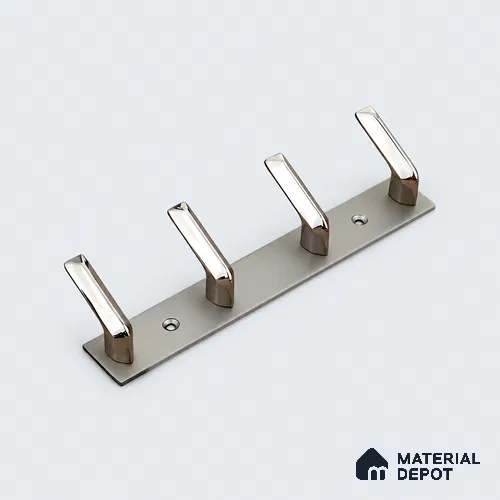 Ottr Zinc Aluminium Hook HA 00387 G Gold Black Dual Tone Finish - 4 Hook | 2 Years Warranty