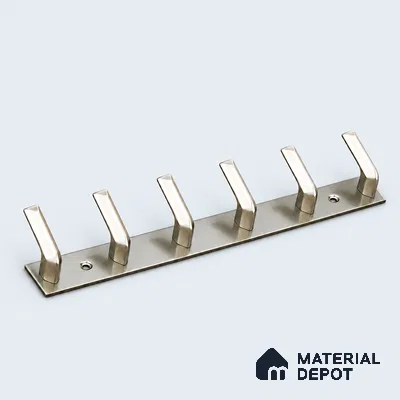 Ottr Zinc Aluminium Hook HA 00387 K Rainbow Dual Tone Finish - 6 Hook | 2 Years Warranty