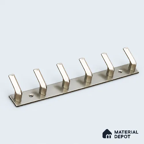 Ottr Zinc Aluminium Hook HA 00387 K Rainbow Dual Tone Finish - 6 Hook | 2 Years Warranty