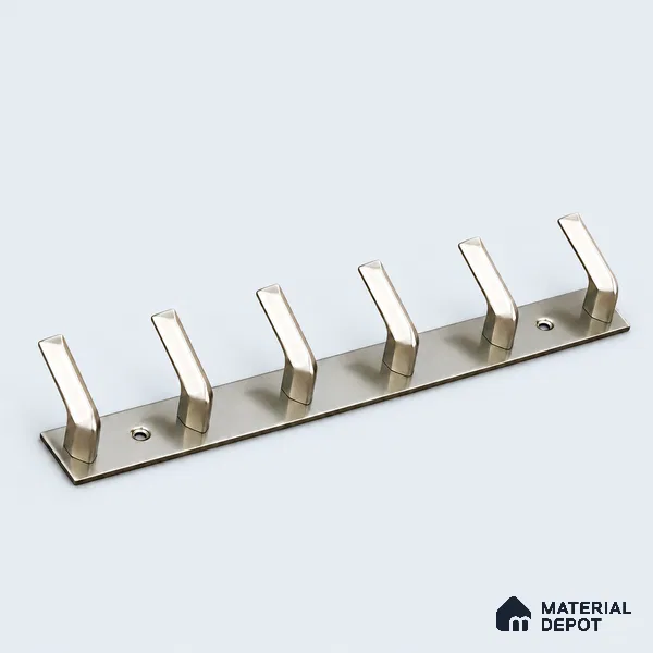 Ottr Zinc Aluminium Hook HA 00387 K Rainbow Dual Tone Finish - 6 Hook | 2 Years Warranty