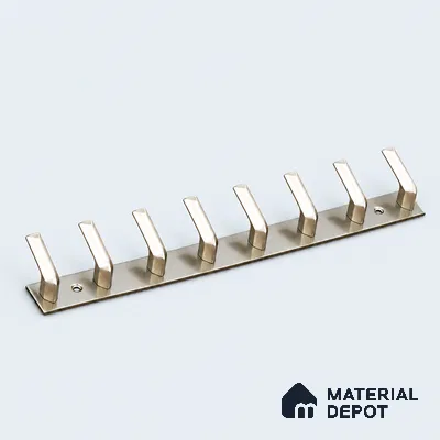 Ottr Zinc Aluminium Hook HA 00387 L Rainbow Dual Tone Finish - 8 Hook | 2 Years Warranty