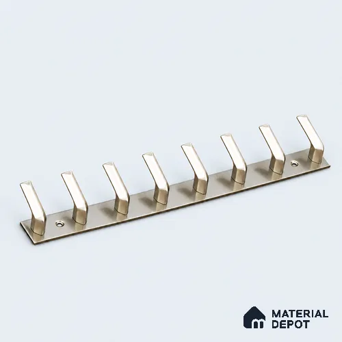 Ottr Zinc Aluminium Hook HA 00387 L Rainbow Dual Tone Finish - 8 Hook | 2 Years Warranty