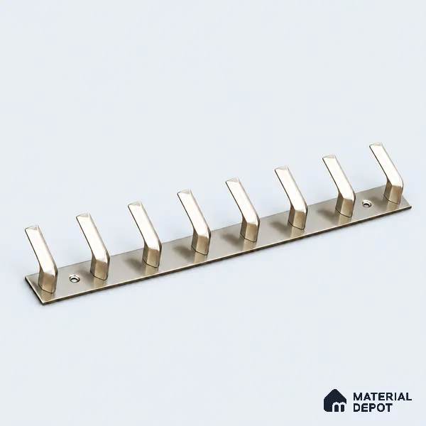 Ottr Zinc Aluminium Hook HA 00387 L Rainbow Dual Tone Finish - 8 Hook | 2 Years Warranty