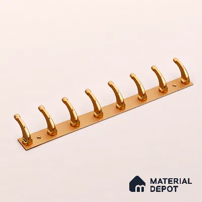 Ottr Zinc Aluminium Hook HA 00388 C Rose Gold Dual Tone Finish - 8 Hook | 2 Years Warranty