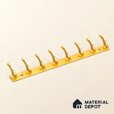Ottr Zinc Aluminium Hook HA 00388 F Gold Dual Tone Finish - 8 Hook | 2 Years Warranty