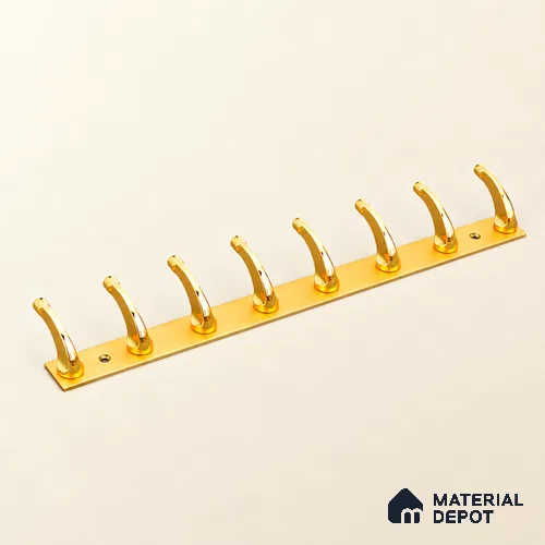 Ottr Zinc Aluminium Hook HA 00388 F Gold Dual Tone Finish - 8 Hook | 2 Years Warranty