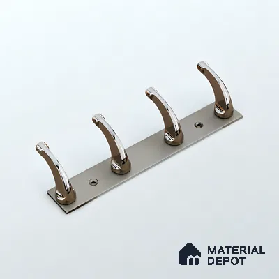 Ottr Zinc Aluminium Hook HA 00388 G Gold Black Dual Tone Finish - 4 Hook | 2 Years Warranty