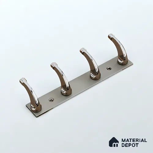 Ottr Zinc Aluminium Hook HA 00388 G Gold Black Dual Tone Finish - 4 Hook | 2 Years Warranty