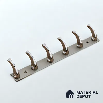 Ottr Zinc Aluminium Hook HA 00388 H Gold Black Dual Tone Finish - 6 Hook | 2 Years Warranty