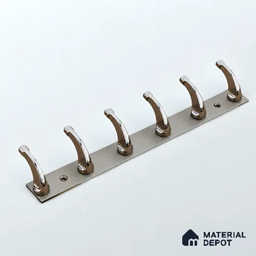 Ottr Zinc Aluminium Hook HA 00388 H Gold Black Dual Tone Finish - 6 Hook | 2 Years Warranty