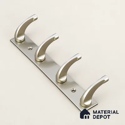 Ottr Zinc Aluminium Hook HA 00388 J Rainbow Dual Tone Finish - 4 Hook | 2 Years Warranty