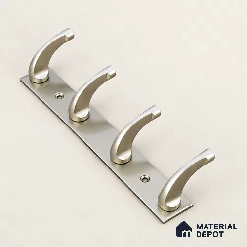 Ottr Zinc Aluminium Hook HA 00388 J Rainbow Dual Tone Finish - 4 Hook | 2 Years Warranty