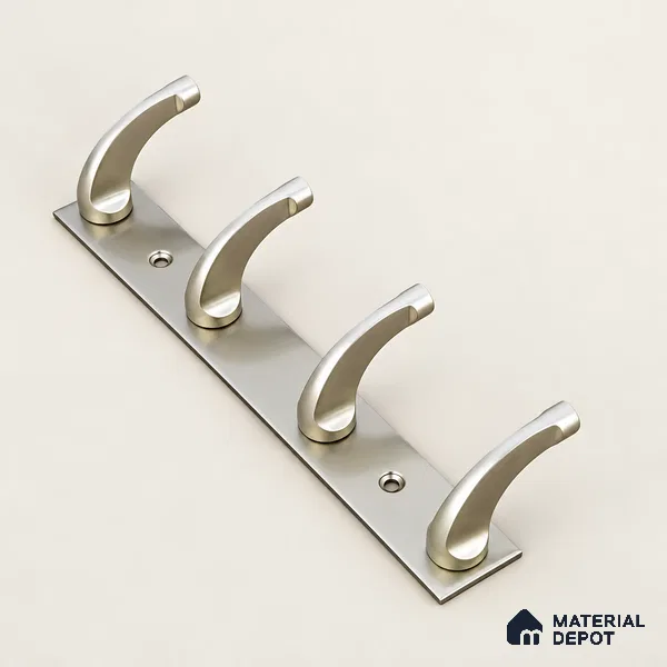 Ottr Zinc Aluminium Hook HA 00388 J Rainbow Dual Tone Finish - 4 Hook | 2 Years Warranty