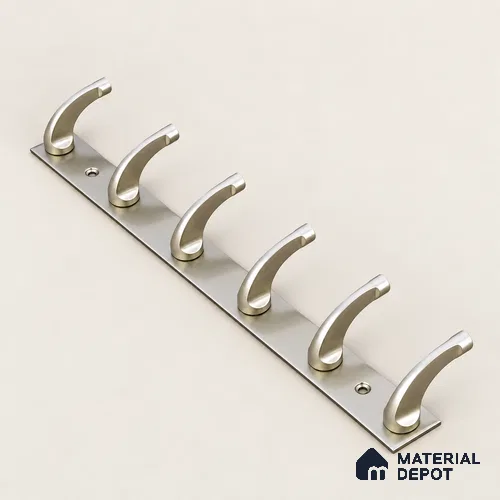 Ottr Zinc Aluminium Hook HA 00388 K Rainbow Dual Tone Finish - 6 Hook | 2 Years Warranty