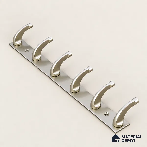 Ottr Zinc Aluminium Hook HA 00388 K Rainbow Dual Tone Finish - 6 Hook | 2 Years Warranty