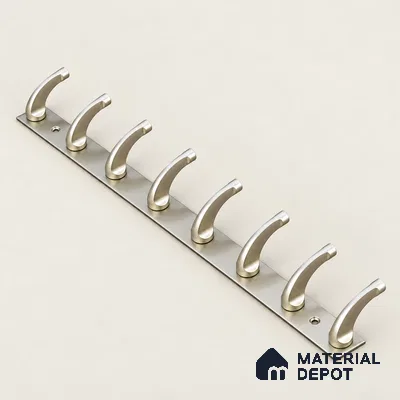 Ottr Zinc Aluminium Hook HA 00388 L Rainbow Dual Tone Finish - 8 Hook | 2 Years Warranty