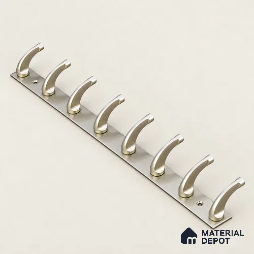 Ottr Zinc Aluminium Hook HA 00388 L Rainbow Dual Tone Finish - 8 Hook | 2 Years Warranty