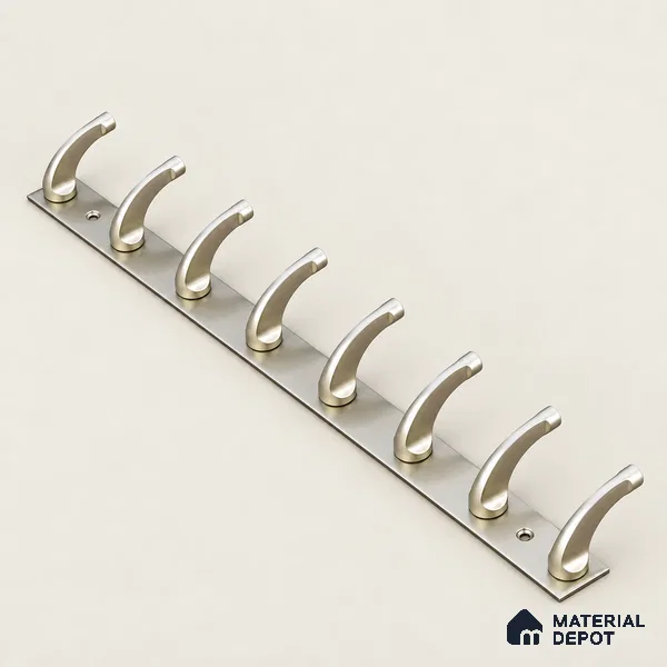 Ottr Zinc Aluminium Hook HA 00388 L Rainbow Dual Tone Finish - 8 Hook | 2 Years Warranty