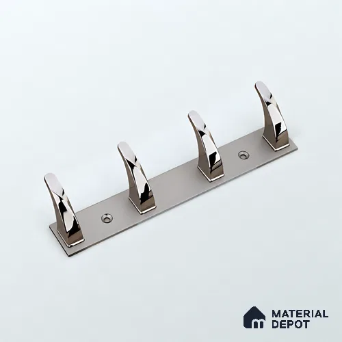 Ottr Zinc Aluminium Hook HA 00389 G Gold Black Dual Tone Finish - 4 Hook | 2 Years Warranty