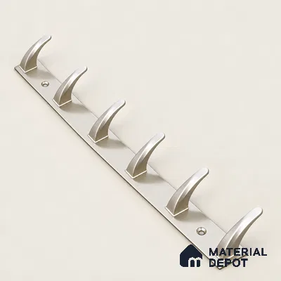 Ottr Zinc Aluminium Hook HA 00389 K Rainbow Dual Tone Finish - 6 Hook | 2 Years Warranty