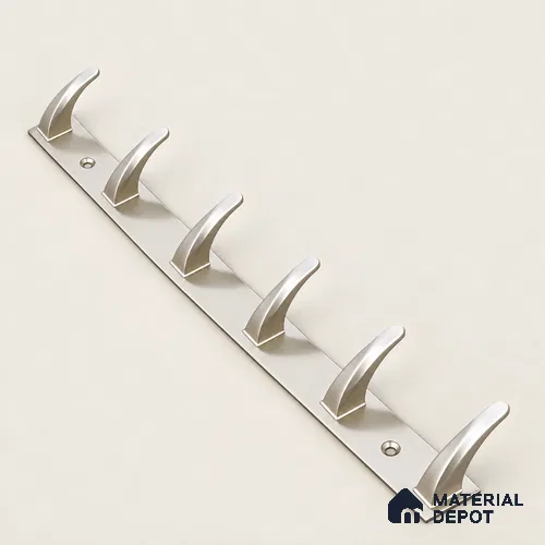 Ottr Zinc Aluminium Hook HA 00389 K Rainbow Dual Tone Finish - 6 Hook | 2 Years Warranty