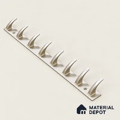 Ottr Zinc Aluminium Hook HA 00389 L Rainbow Dual Tone Finish - 8 Hook | 2 Years Warranty