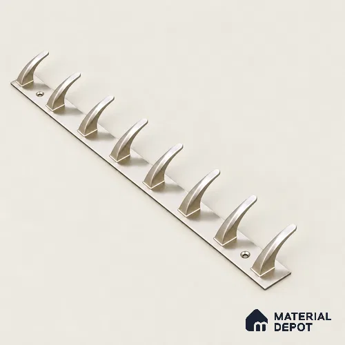 Ottr Zinc Aluminium Hook HA 00389 L Rainbow Dual Tone Finish - 8 Hook | 2 Years Warranty