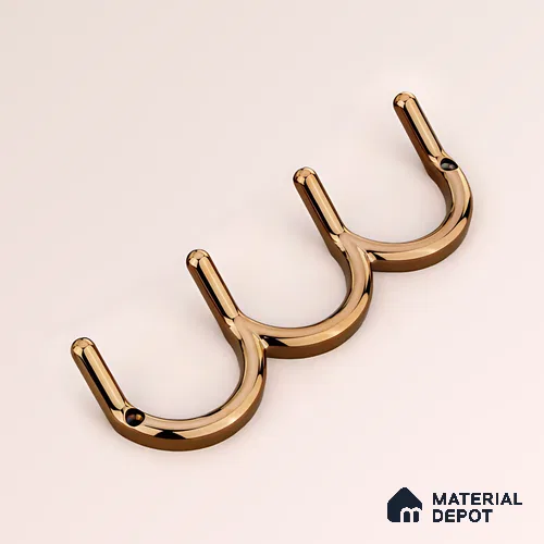 Ottr Zinc Hook HA 00390 G PVD Rose Gold Finish - 4 Hook | 2 Years Warranty