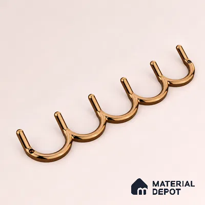 Ottr Zinc Hook HA 00390 H PVD Rose Gold Finish - 6 Hook | 2 Years Warranty
