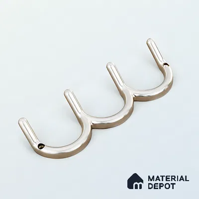 Ottr Zinc Hook HA 00390 Stainless Steel Finish - 4 Hook | 2 Years Warranty