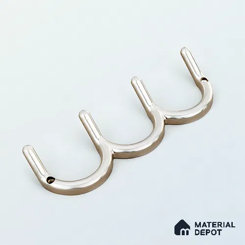Ottr Zinc Hook HA 00390 Stainless Steel Finish - 4 Hook | 2 Years Warranty
