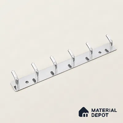 Ottr Stainless Steel Hook HA 00391 B Glossy Finish - 6 Hook | 2 Years Warranty